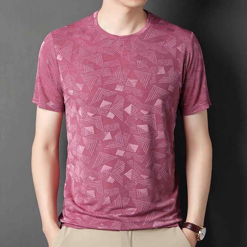 ・カテゴリ: Tシャツ・スタイル: カジュアル・主な素材: 再生繊維（ポリエステル96%以上）・柄: ストライプ・ネックライン: クルーネック・袖丈: 半袖・袖型: スタンダード・フィット: スリム・厚み: 薄手・プリント: 幾何学柄・カラー展開: ブラック、ライトブルー、ダークブルー、レッド、ダークグレー・サイズ展開: M、L、XL、2XL、3XL、4XL、5XL・重量: 180g・機能: 耐摩耗、吸湿排汗・性別: メンズ