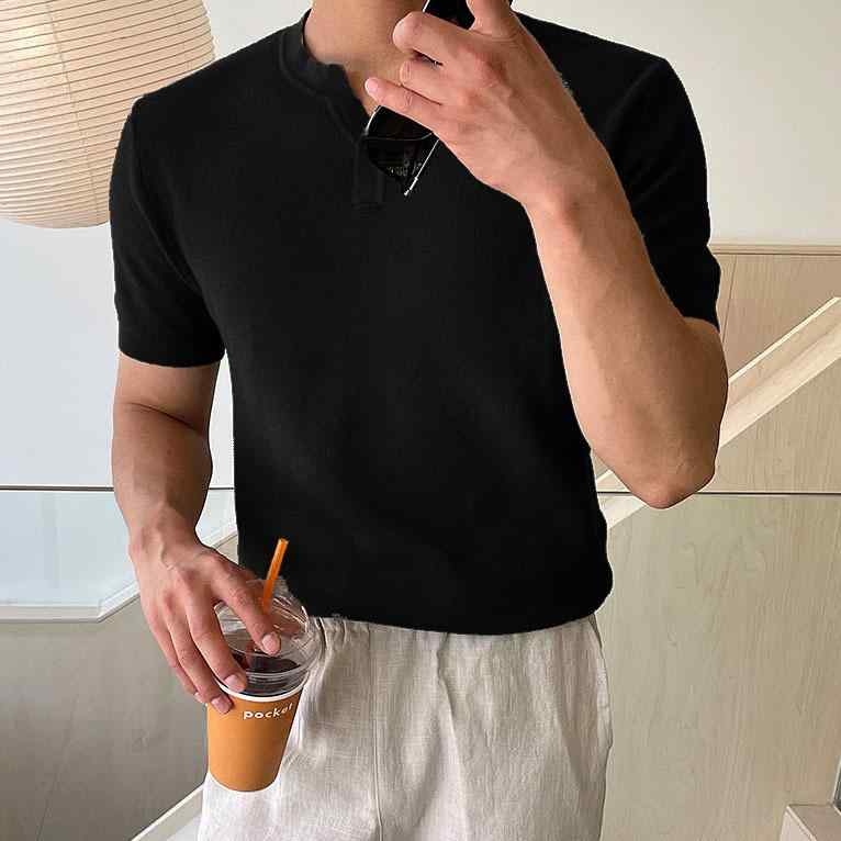 ・カテゴリ: Tシャツ・スタイル: スポーツレジャー・性別: 男性・ネックライン: Vネック・主な素材: ポリエステル90%・カラー展開: ブラック、ホワイト・サイズ展開: M、L、XL、XXL、XXXL
