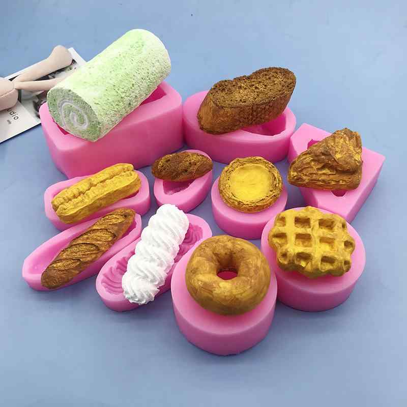 ケーキ型 シリコン製 ベーグル ドーナツ バゲット タルト 手作り チョコレート フォンダン ケーキ お菓子作り 製菓道具 烘焙ツール DIY かわいい