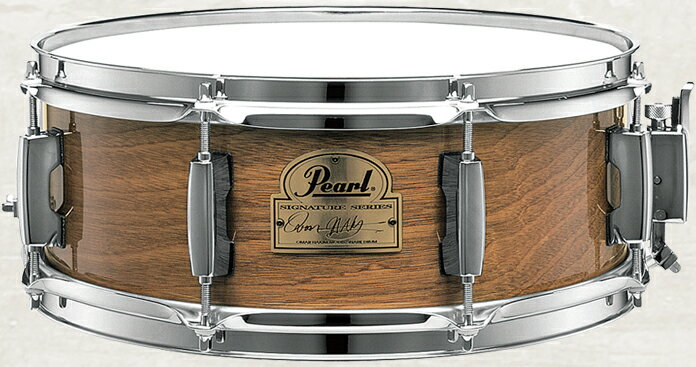 Pearl パール 13 x 5 インチ オマー ハキム シグネチャー Omar Hakim OH1350 スネアドラム スネア　6プライ　アフリカン マホガニー シグネイチャー