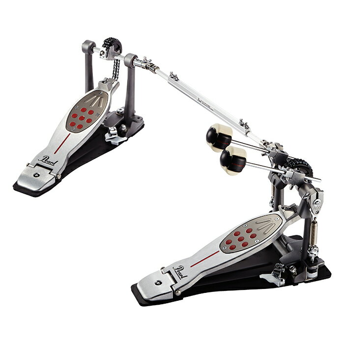 【左利き用】Pearl / パール Eliminator Redline Double Pedal エリミネーターレッドライン（ツインペダルコンプリートセット） P-2052CL　ドラムペダル・キックペダル