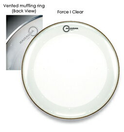 バスドラムヘッド Full Force FB20 /20"(50.8cm) Clear -Force I -1プライ/10mil Aquerian アクエリアン ドラムヘッド