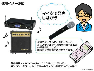 すぐに使える！ 無線・ワイヤレスマイク2本セット 拡声器 PA 会議や講演、スピーチ、イベント、宴会、プレゼンテーションなどに！2人対応　ピンマイク・ヘッドセットも選択OK!【整理番号】W2-PGN10W