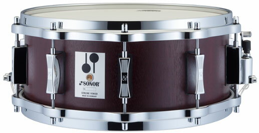 SONOR ソナー 14"x6.5" ヨーロピアン・ビーチ&マホガニー・レッド スネアドラム D-516MR