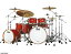 Pearl ѡ ɥॻå MASTER WORKS ޥ STUDIO 륻å Red Satin Over Tamo wBass Drums: Natural Hoops