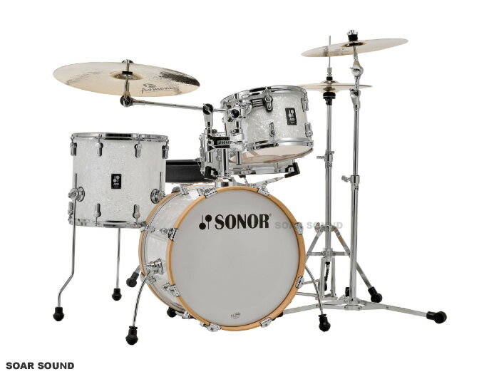 SONOR ソナー ドラムセット バップ SN-AQ2BOP 18インチバスドラムバージョン カバリング WHP ホワイトパール