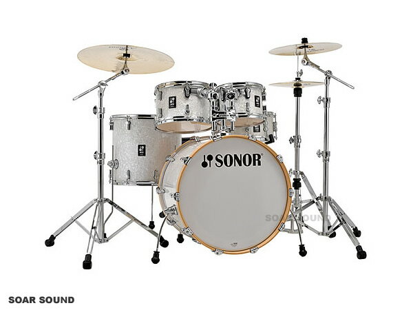 SONOR ソナー ドラムセット STAGE ステージ SN-AQ2SG 22インチバスドラムバージョン カバリング WHP ホワイトパール