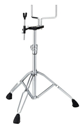 マーチングタムをしっかりと支え、より安定したセッティングで練習のできるスタンド。角度調整機能を備え、キャリアで使用する際の楽器のポジションを変えることなく練習が行なえます。 (チャンピオンシップシリーズ/コンペティターシリーズ用・高さ調節幅：77〜105cm)
