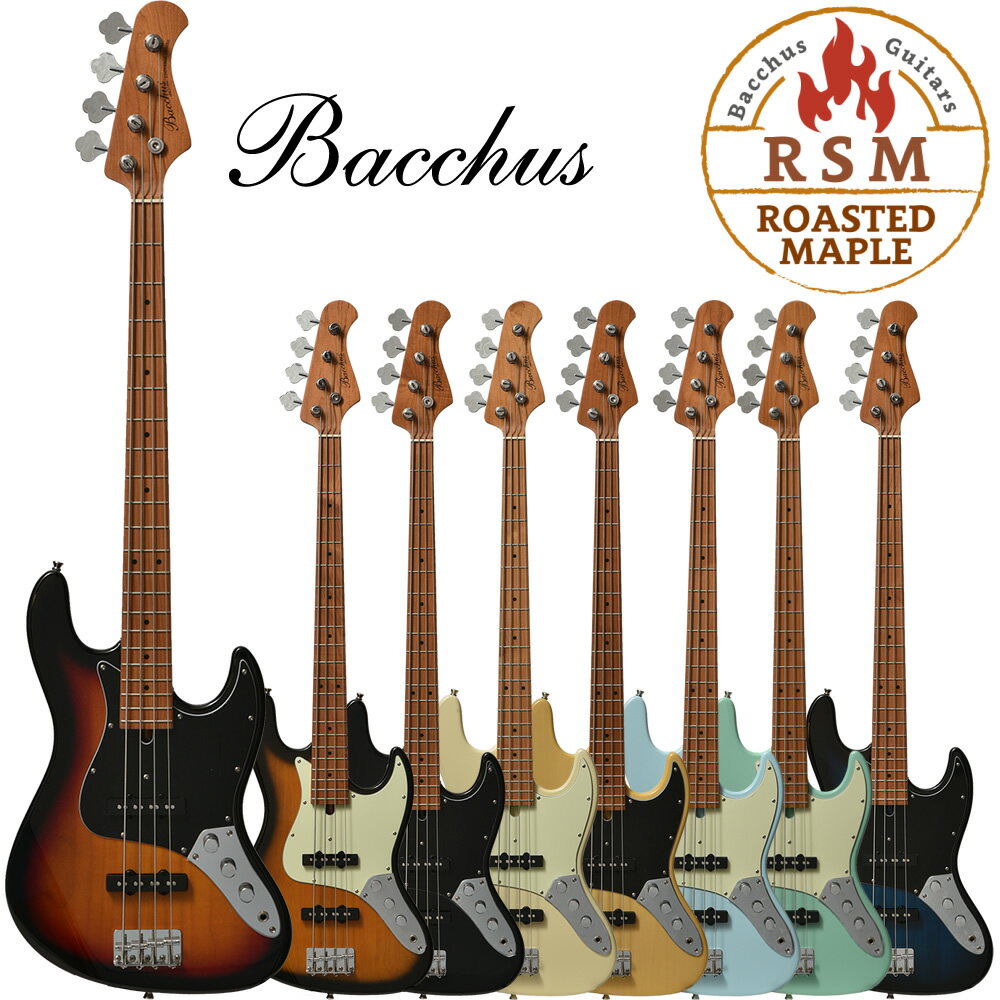 Bacchus バッカス BJB-580RSM/M ALD アルダー ボディ ローステッドメイプル ネック ジャズベース タイプ エレキベース ユニバーズシリーズ BJB-580 BJB580 RSMのサムネイル