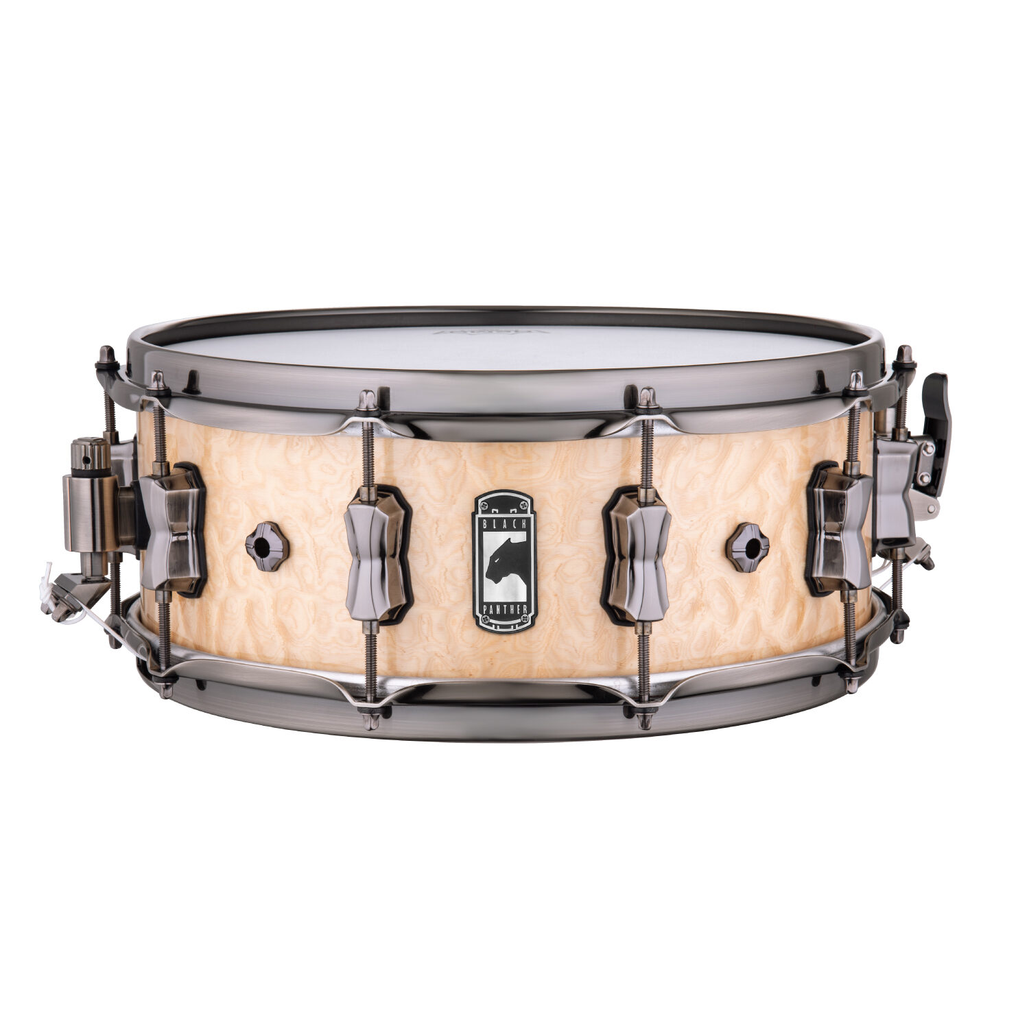 MAPEX SNARE DRUM BLACK PANTHER Pegasus 14 x 5.5 NATURAL MAPLE BURL BPN...