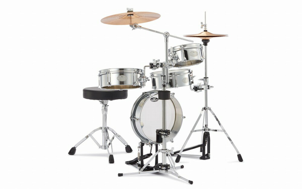 Pearl パール リズムトラベラー ライト ドラムセット RT-5124CM メタル ストリート 省スペース 本体 RHYTHM TRAVELER LIGHT...