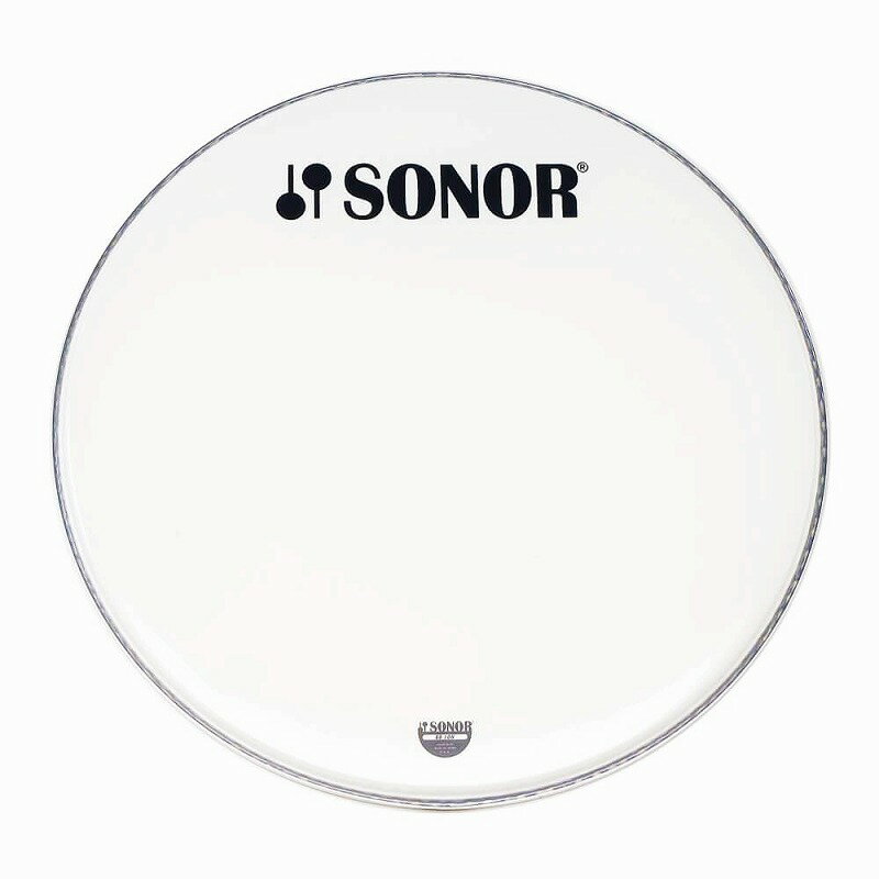 18インチのバスドラム用フロントヘッド。 ※ロゴのサイズや位置は画像と異なる場合がございます。 ※デザインは多少異なる場合がございます。