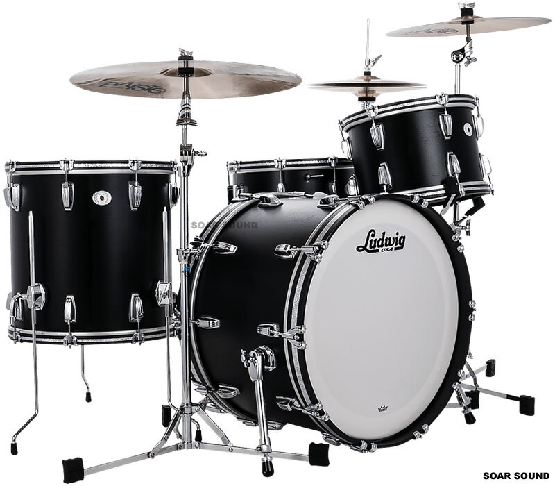 Ludwig ラディック レガシー マホガニー ブラックキャット ドラムセット LEGACY MAHOGANY PRO BEAT OUTFIT BLACK CAT 3ピース シェルパック LLC54433LXGN