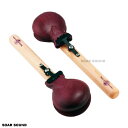 Purpleheart Castanets パープルハート カスタネット 鮮やかな紫色で見た目にも特徴的な木材、パープルハートを使用したカスタネットです。 強度や耐久性にも優れたモデルとなっており、太いアタックから奏でられる重厚なサウンドはカスタネットの音色を重視した演奏シーンにマッチします。 材質 ： パープルハート サイズ ： ラージ（ペア） 2 7/8” ※こちらの製品はメーカーからのお取り寄せになります。メーカーに在庫があれば2〜3営業日程度で入荷が可能です。もしメーカー在庫切れの場合は別途納期をご案内致します。ご注文前の在庫確認、納期確認はお気軽にお問い合わせください。