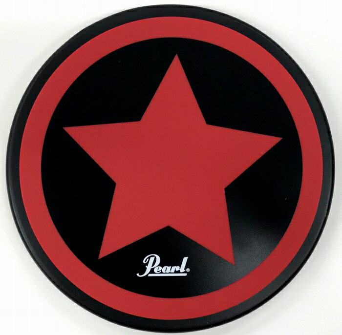 Pearl パール 8″ プロフェッショナル プラクティスパッド スターデザイン レッド 赤色 PDR-08SPトレーニングパッド ドラム 練習パッド プラックティスパッド