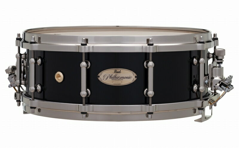 Pearl パール 14" x 5" コンサートスネアドラム 8Ply フィルハーモニック メイプル PHP1450/N オーケストラ 吹奏楽 小太鼓 ピアノブラック