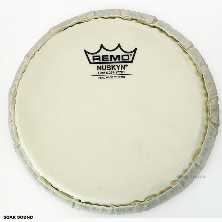 REMO レモ ニュースキンヘッド ボンゴ用 ヘッド 7" 用 Pearl White Wood Bongos パール ホワイトウッドボンゴシリーズ ヘッド NUB-0715..