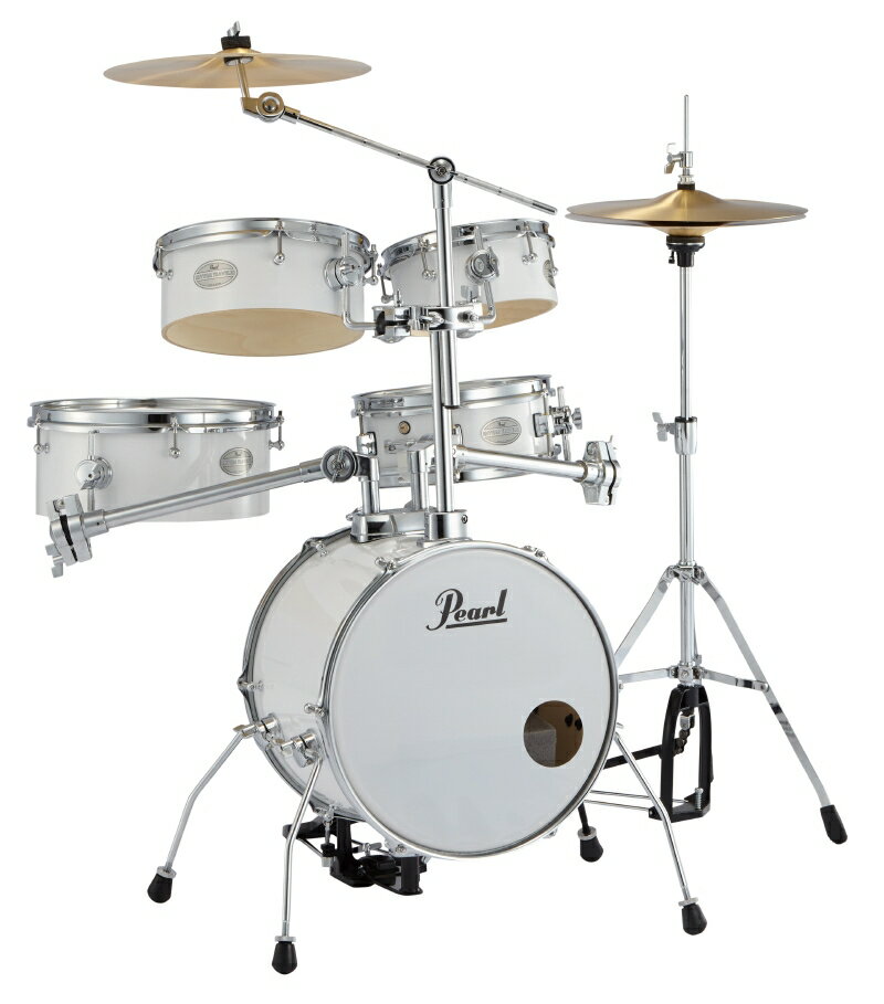 Pearl パール コンパクト ドラムセット リズムトラベラー Version 3S RT-645N/C Rhythm Traveler Light #33 ピュアホワイト ドラム 持ち運び 便利！野外やストリートに！