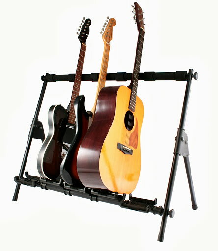 高品質 丈夫なプロ仕様！ ギタースタンド 5本用 Sound Port G550 Guitar Rack Stand エレキ ギター ベース アコギ アコースティックギター 対応 スタンド ラック サウンドポート 複数本 対応