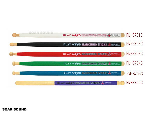 Play Wood ץ쥤å ޡ ƥå PM-S701-706C Marching Stick ɥ ƥå 1ڥ...