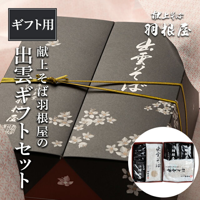 そば 【早割 クーポン 5/27迄】 【楽天ランク1位】出雲そば 父の日 ギフト 食べ物 プレゼント 蕎麦 セット 【ギフトセット】10人前（半生そば4袋、干しそば3袋（つゆ付））送料無料 贈答 献上 羽根屋 割子そば 出雲蕎麦 贈り物 はねや 日本三大そば 御祝 御礼 引っ越し