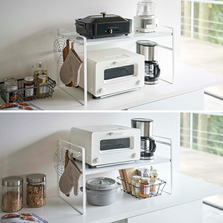 [ tower トースターラック タワー ワイド ] 山崎実業 タワーシリーズ 調理家電収納 キッチン収納 台所収納 キッチン 台所 収納 5162 5163 sobani-10001049 sobani サンプル画像3