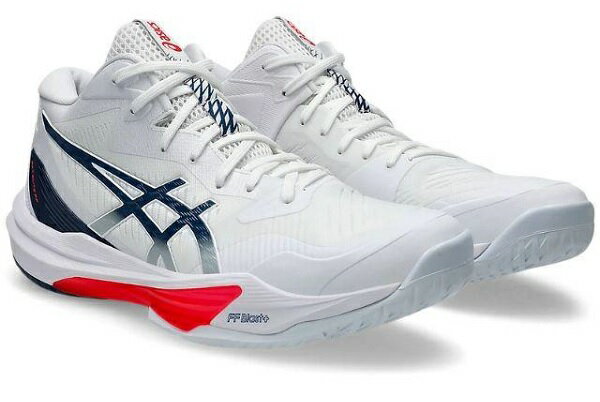 アシックス asics バレーボール シューズ SKY ELITE FF MT 3 スカイエリート 1051A081 104 ホワイト×マコブルー ユニセックス 25fw