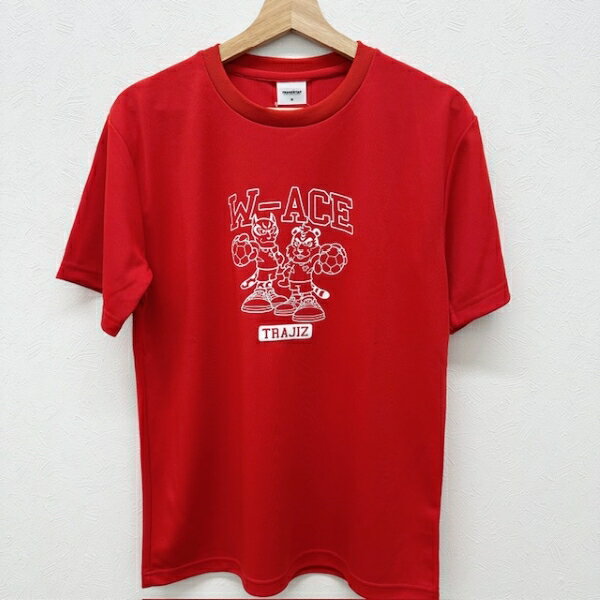 トラジズ (TRAJIZ) ハンドボールウエア 半袖Tシャツ プラクティスシャツ HB25JT01-RED レッド W-ACE Wエース
