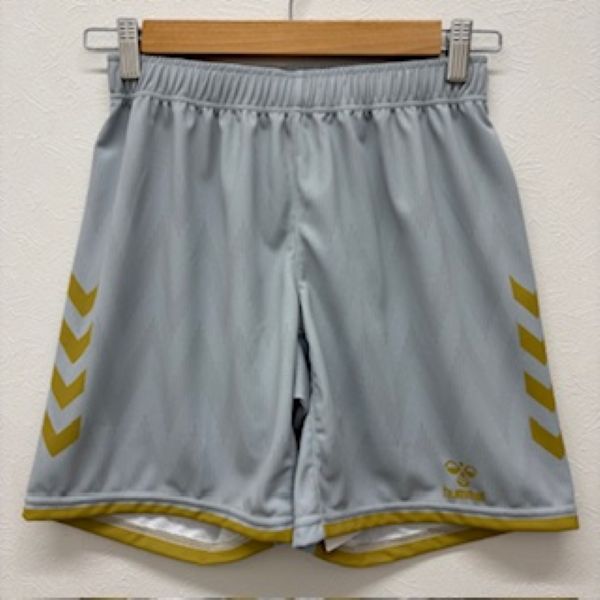 【ネコポス対応可】ヒュンメル (hummel) ハンドボールウエア ソブエオリジナル昇華パンツ ハーフパンツ 短パン シルバー×ゴールド HUM-P-SILGLD