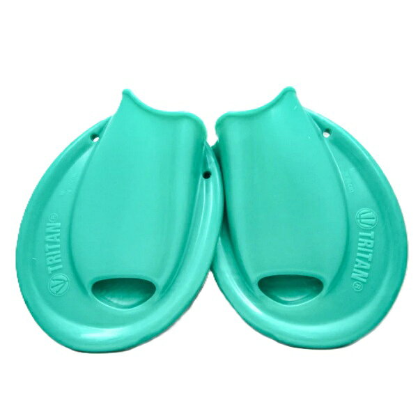 TRITAN FINS(トライタンフィン) トライタンフィンは一足で4泳法全てのトレーニングが可能で、発売以来ロングセラーであると同時に、世界中の多くのトップスイマーたちに愛用され、その実績も非常に高く評価されているアイテム。 外側に広がる湾曲した形状は、抵抗による足首のねじれの力を外部に逃がす為の特別な設計。 ◆特徴◆ ・縦や斜め方向のキックトレーニングが可能で初心者にも最適です。 ・最新素材の特殊な樹脂を用いて、最適な硬度と柔軟性を実現。 ・つま先にあるドレンホール(排水穴)でフィン内部に侵入する水をスムーズに排水します。 ・日本人に合わせた甲高設計で、足首の可動域ができるだけ大きくなるように作られています。 ◆素材◆ 特殊シリコン樹脂 ◆原産国◆ 中国 ◆サイズ◆ M：24.0cm〜26.0cm(グリーン) メーカー希望小売価格はメーカーカタログに基づいて掲載しています