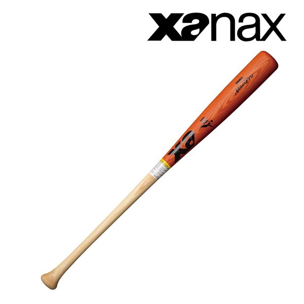 XANAX ザナックス 野球 硬式 バット 木製 ホワイトアッシュ トラスト 広島カープ松山竜平選手型 赤褐色×ナチュ 84cm/880g ミドルバランス BHB1206
