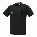 ヒュンメル(hummel)ハンドボールレフリーシャツ ブラック 審判用シャツ 審判用ウェア 半袖シャツ Tシャツ HAK3005-90