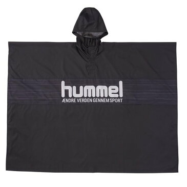 hummel（ヒュンメル）ハンドボール ジュニア ポンチョ レインコート 雨具 22ss ブラック HJW8092-90S【取り寄せ品】