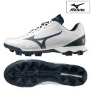 【あす楽対応】MIZUNO ミズノ 野球 ベースボール スパイク シューズ ウエーブ ライトレボ メンズ 22aw ホワイト×ネイビー 3E相当 11GP222...