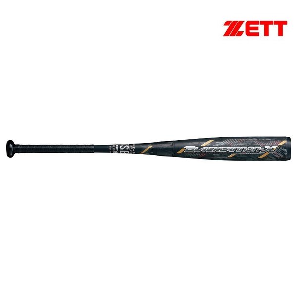 【あす楽対応】ZETT ゼット 野球 少年軟式バット ブラックキャノン X ブラック ヘッドバランス 76cm/580g BCT75206-1900