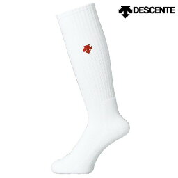 DESCENTE (デサント) バレーボール ハイソックス 靴下 ホワイト×レッド DVB8124-WRD