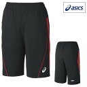 【あす楽対応】asics (アシックス) バレーボール ASQR4トレーニングハーフパンツ ブラック×レッド ショートパンツ 短パン XAT244-9023