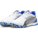 【SALE】プーマ (PUMA) サッカー インドアシューズ イベロ4 プーマ ホワイト/プーマ ブラック/フラットライトグレー 107958-01