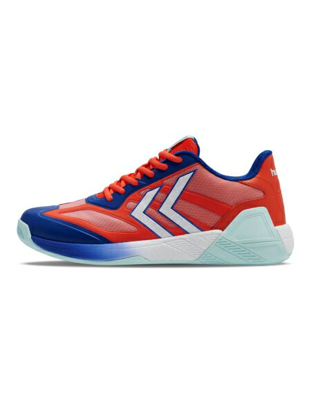 ヒュンメル hummel ハンドボール インドアシューズ ALGIZ 25ICON レッド×ホワイト HM228058-3217
