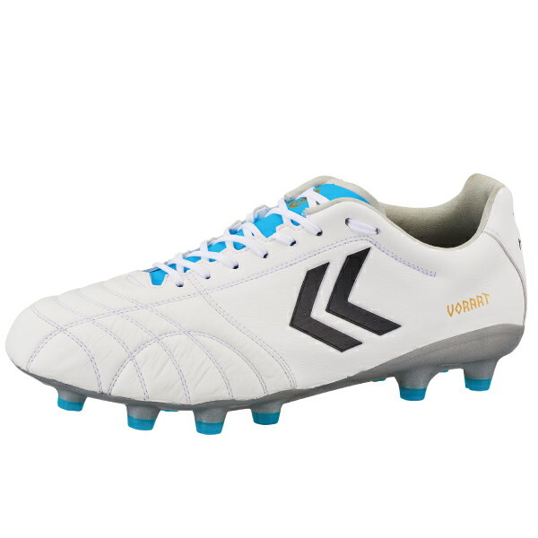 ヒュンメル hummel サッカー スパイク シューズ ヴォラート3プロワイド VORART3 PRO WIDE HAS1244W 1075 ホワイト×サックス 3E相当 土/人工芝用