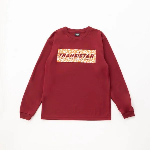 トランジスタ TRANSISTAR ハンドボール プラクティスシャツ プラシャツ 長袖Tシャツ Box Leopard バーガンディー HB24TS15-BUG