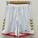 ヒュンメル hummel ハンドボールウエア ソブエオリジナル昇華パンツ ハーフパンツ 短パン 24aw ホワイト×ゴールド HUM-P-WHTGLD