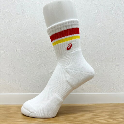 アシックス (asics) ソックス ミドルショート ソブエスポーツオリジナルカラー PC06 W×R×W×Y×R(ホワイト×レッド×ホワイト×イエロー×レッド) ハンドボール アシックス (asics) ソックス ミドルショート ソブエスポーツオリジナルカラー PC06 W×R×W×Y×R(ホワイト×レッド×ホワイト×イエロー×レッド) ハンドボール