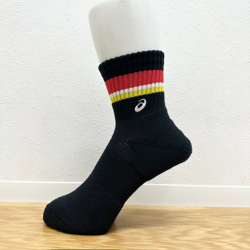 アシックス (asics) ソックス ミドルショート ソブエスポーツオリジナルカラー PC06 B×R×W×Y×W(ブラック×レッド×ホワイト×イエロー×ホワイト) ハンドボール アシックス (asics) ソックス ミドルショート ソブエスポーツオリジナルカラー PC06 B×R×W×Y×W(ブラック×レッド×ホワイト×イエロー×ホワイト) ハンドボール