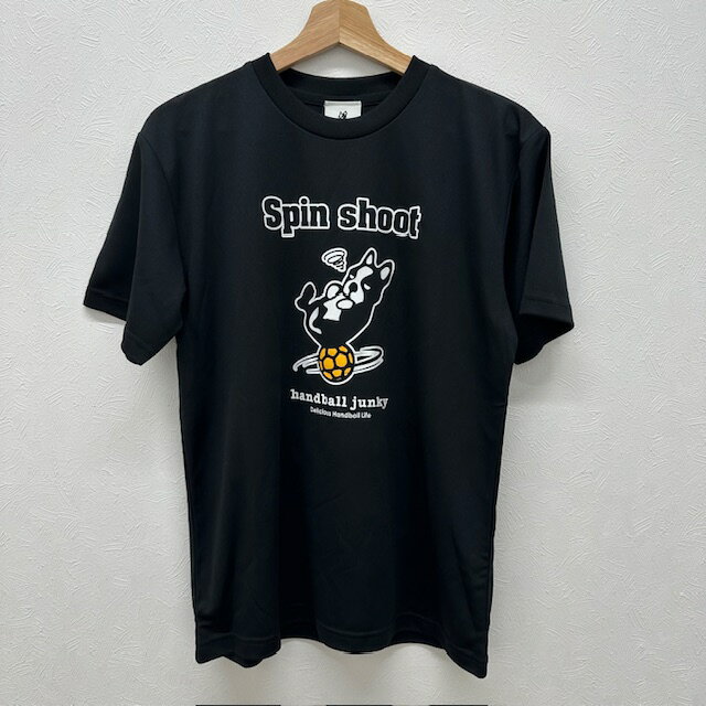 ハンドボールジャンキー (Handball Junky) クラウディオ・パンディアーニ (claudio pandiani) プラクティスシャツ SPIN SHOOT スピンシュート DryTEE ブラック 19-HJ24001-02