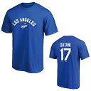 ファナティクス Fanatics 野球 アパレル 半袖Tシャツ 大谷翔平 ロサンゼルス ドジャース ネーム&ナンバー ML01-24AS-0002 ブルー メジャーリーグ MLB(4)