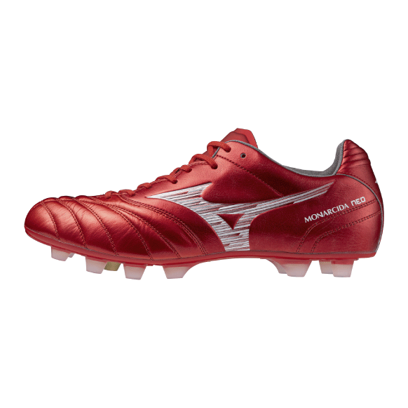 ミズノ (MIZUNO) サッカー スパイク モナルシーダNEO III WIDE ELITE ユニセックス (25fw) ルビーレッド×ホワイト 3E相当 P1GA252160