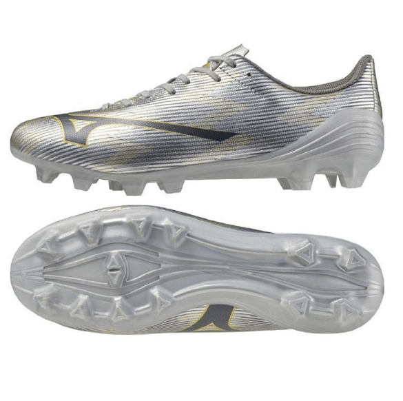 ミズノ (mizuno) サッカー スパイク シューズ ミズノアルファ 2 SELECT (25ss) ギャラクシーシルバー×ネイビー 2E P1GA256504【SS2512】
