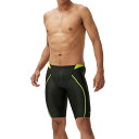 speedo (スピード) 競泳水着 フレックスシグマカイジャマー メンズ 23ss クリアグリーン FINA承認モデル スパッツ 膝上 肌擦れ軽減 SC62301F-CG 店頭展示品 箱なし 返品交換不可【SS2506】
