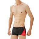 speedo (スピード) 水着 練習用 トレーニング用 プッシュアップターンズボックス 23ss メンズ ブラック レッド ストレッチ ST52301-RE 店頭展示品 箱なし 返品不可【SS2403】